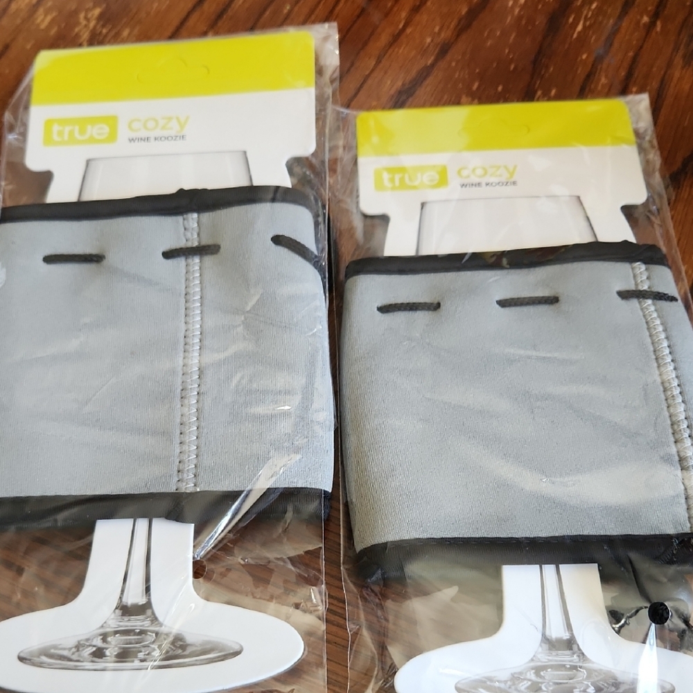 Cozy Gray Wine Koozie